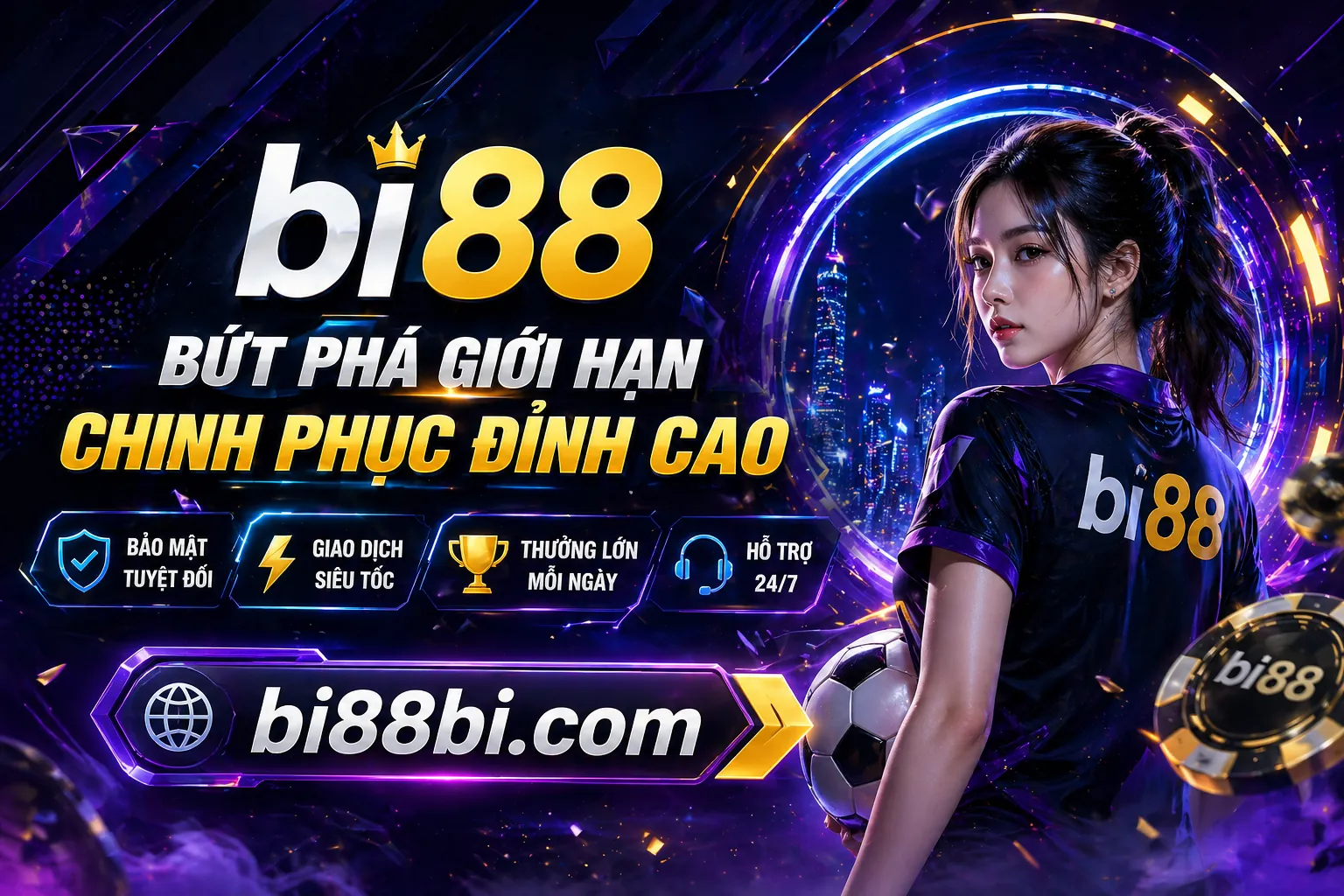 Sân vận động với ánh đèn rực rỡ và các biểu tượng cá cược thể thao